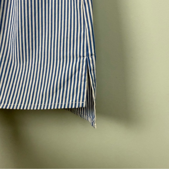 J. Crew French Pinstriped Bib Sleeveless Top - Picture 4 of 6